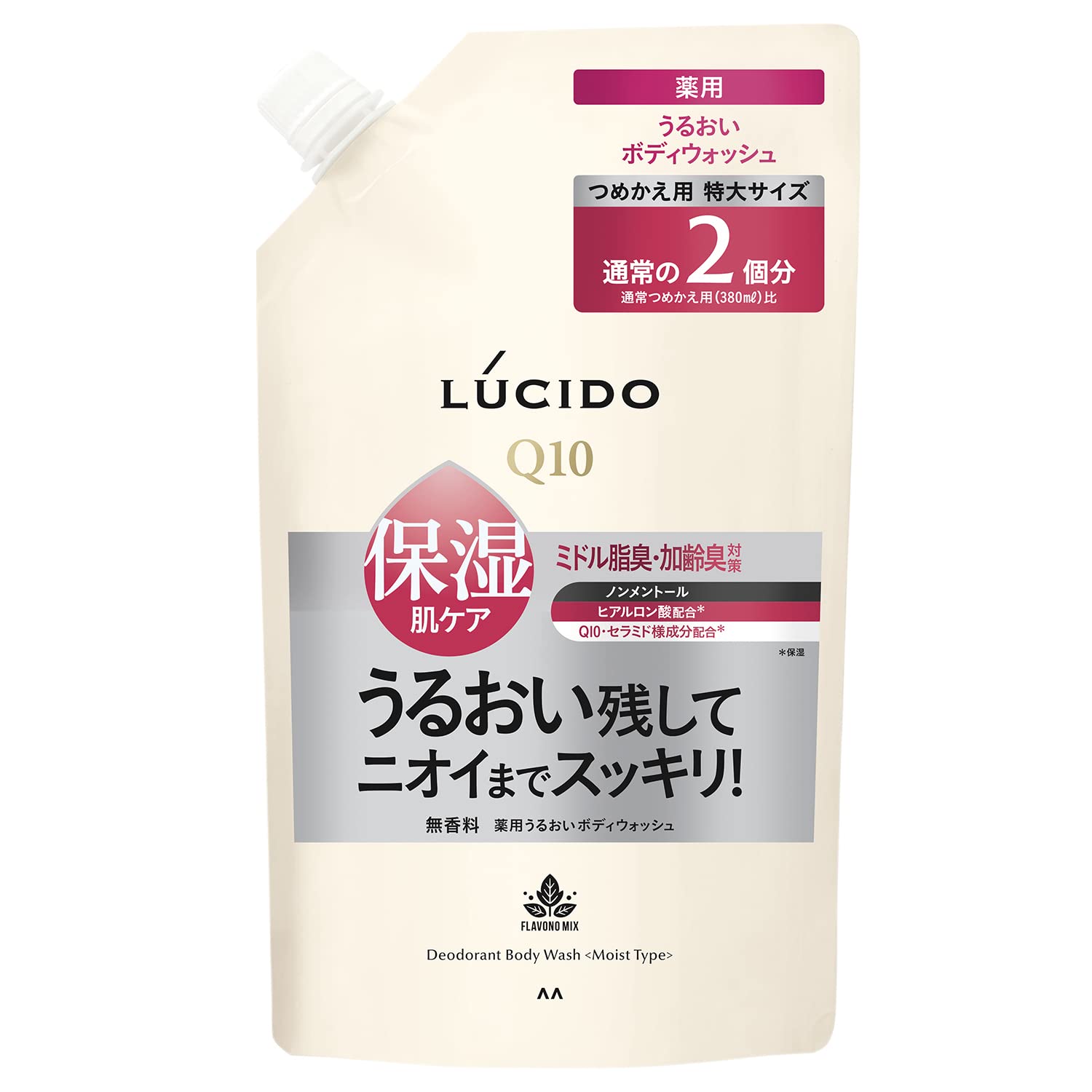 

LUCIDO Medicated Deodorant Body Moisturizing Large Capacity Body Soap for Odor 760ml [Quasi-drug] Wash, Type, Refill, [Men s Deodorizing] [Age-Related белый