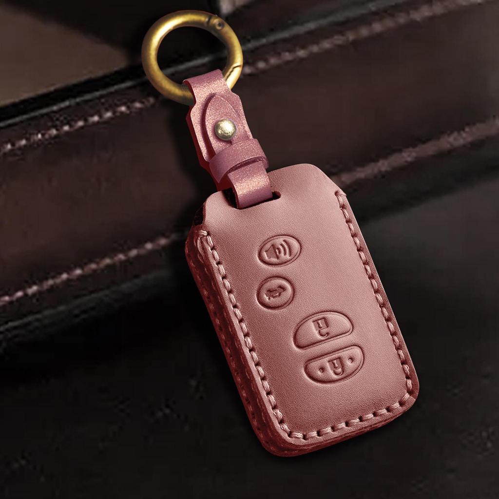 Genuine Leather Key Cover for Toyota Highlander and Land Cruiser (Old Models)