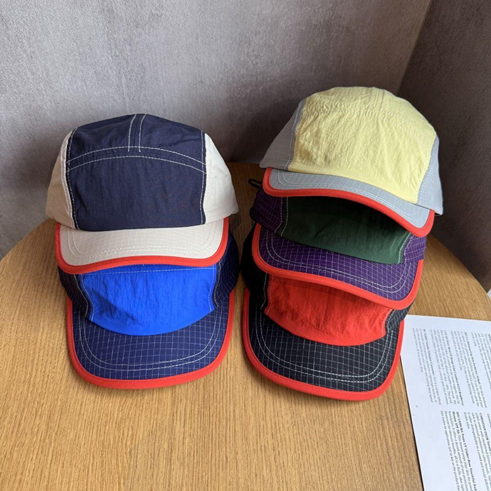 Summer Style Retro Baseball Cap Color Matching Peaked Cap Hip-hop Quick-drying Cap  Sports Cap