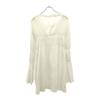 AMERI UNDRESSED Long Sleeve Puff Sleeve Tunic F White Blouse Women Used