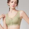 Front Button Bra Women's Underwire Vest Style Bra No Trace Plus Size Summer Thin Bra