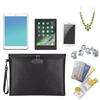 Portable Zipper Bag With Lock Fireproof Waterproof Document Envelope File Folder Cash Pouch Home Office Money Bag Safe Bag