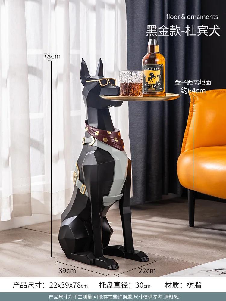 

Скандинавская Большая Напольная Статуя Собаки Скульптура Домашний Декор Организация Хранения Подарок Современные Фигурки Животных Украшение для Гостиной