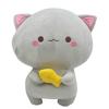 Peach With Cat Fish Plush Toy Cartoon Stuffed Doll Room Decoration Gift Kids