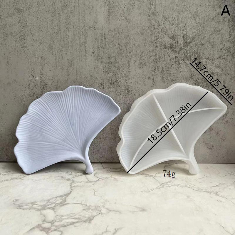 1Pc Ginkgo Leaf Leaves Maple Leaf Silicone Molds Handmade Leaf Tray Mould
