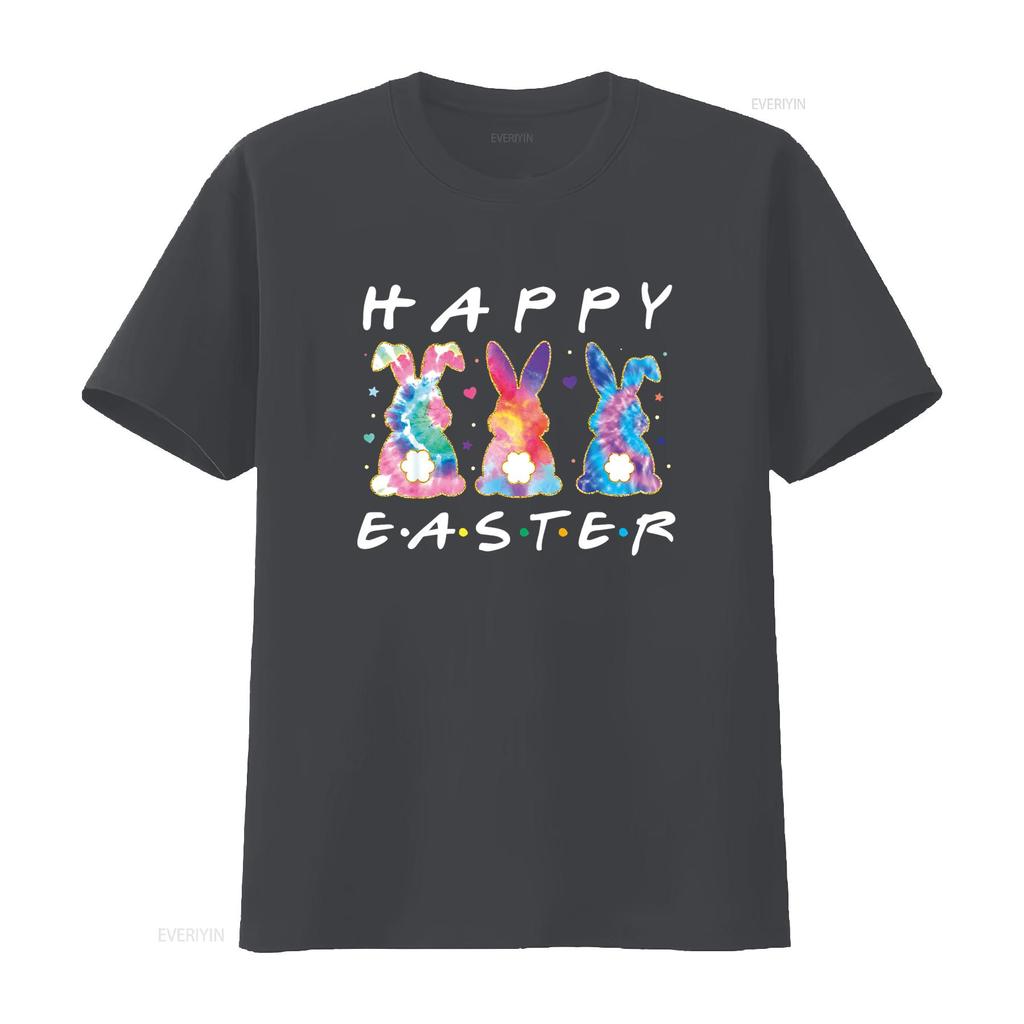 Happy Easter Cute Bunny Family Matching Outfit T Shirt vintage Washed streetwear Casual Comfortable graphic designer clothes