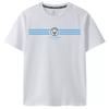 Football T‑shirt Manchester City Line Graphic  Blue Print  White