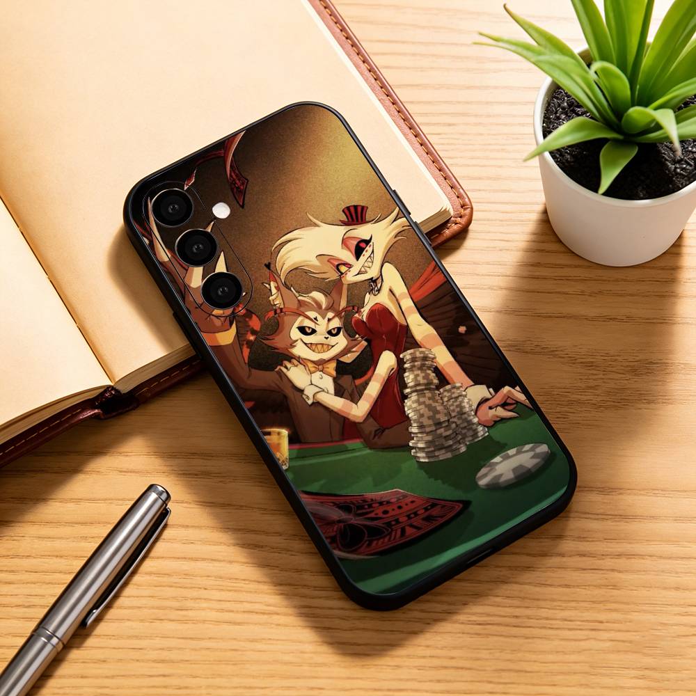 Hazbin Hotel Husk  Phone Case For Samsung Galaxy A73,A72,A71,A70,A53,A52,A51,Others Soft Black Cover