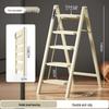 Multifunctional Folding A-Frame Telescopic Ladder: Indoor Thickened 3 or 4-Step Climbing Ladder
