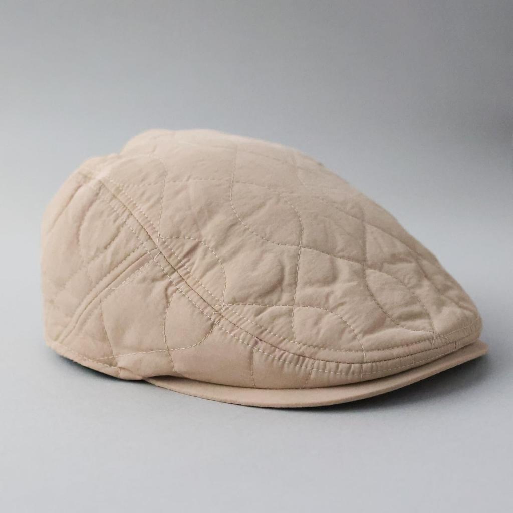 Reck Hatter Quilted Hunting Sizes All Beige Men's Cap, Nylon, Available, Spring, Summer, Autumn, Winter, Seasons, RH-406,