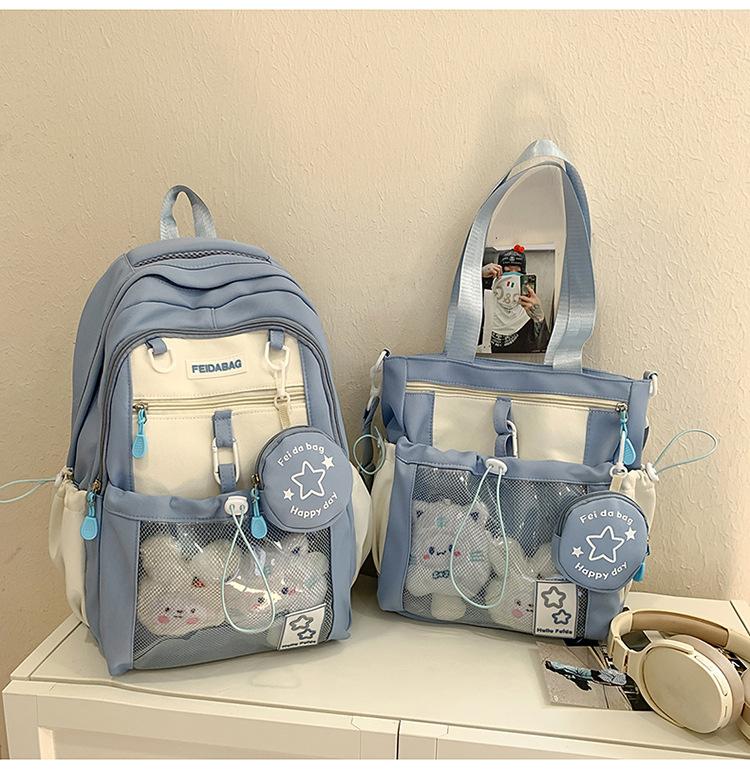 Torebka szkolna urocza dziewczynka wysoka wartość dopamina ból duża pojemność słodki lek makijażu