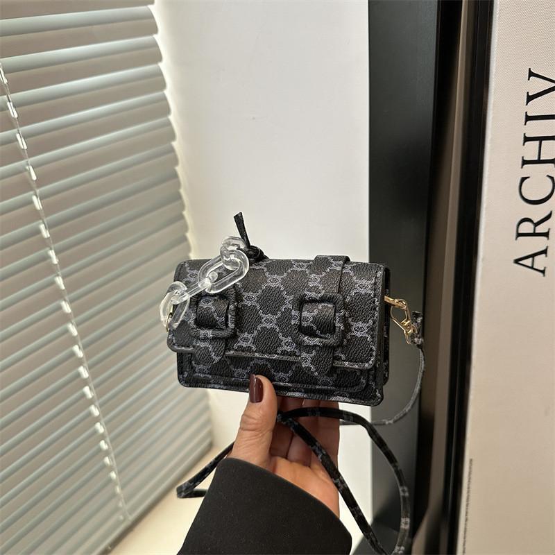 Mini Retro Pu Handbag With Stitching For Casual Streetwear Fashion