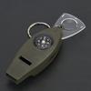 4 In 1 Portable Multifunctional Whistle with Compass Magnifier Thermometer for Outdoor Survival