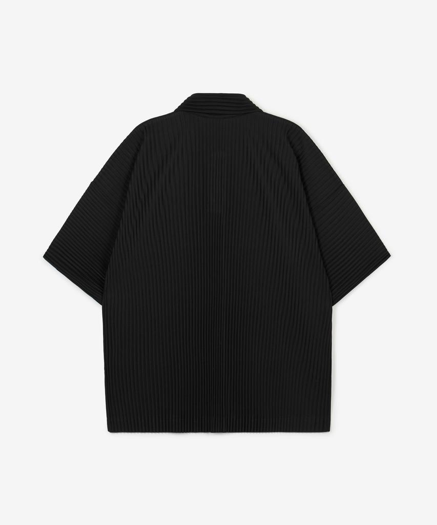 Tienjiti Yoyogi Pleats Polo (Black) Tnts6E212Bk