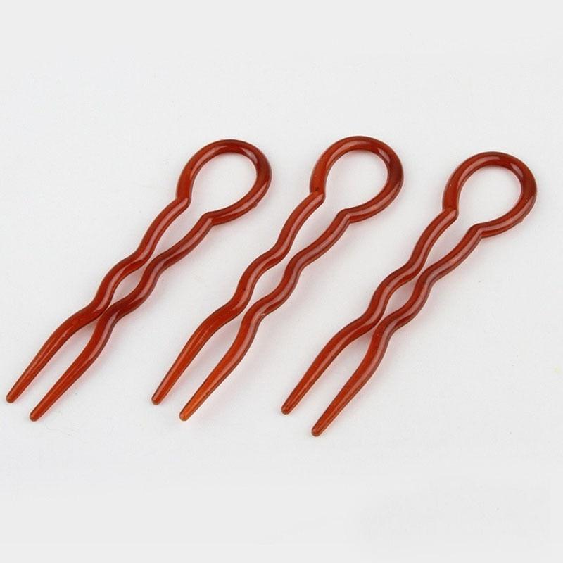 3 ks/sada Kadeřnické nástroje Dámské Kulaté vlnité sponky ve tvaru U Módní DIY Francouzské vlasové kulmy
