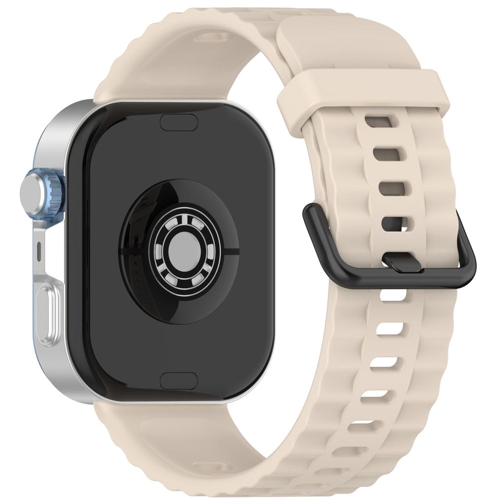 Silicone Strap with Black Buckle for Huawei Watch Fit 4 Pro/4/3 Breathable Watch Band