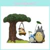 Neighbor Totoro My Resin Miniature Leaf Swing Ornament For Gift And Decoration