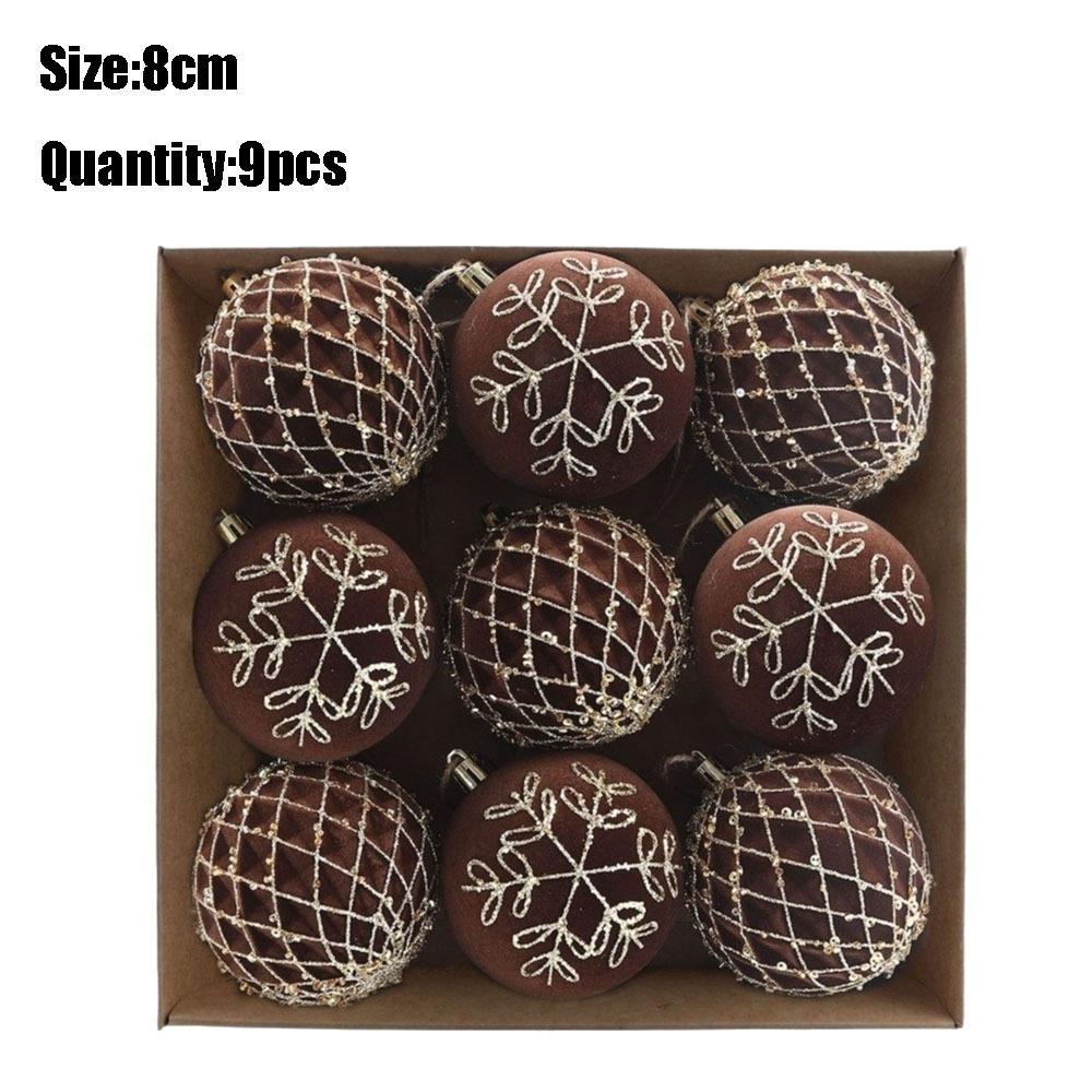 Foam Xmas Tree Hanging Baubles with Sequins Foam Xmas Spheres Pendant  Party