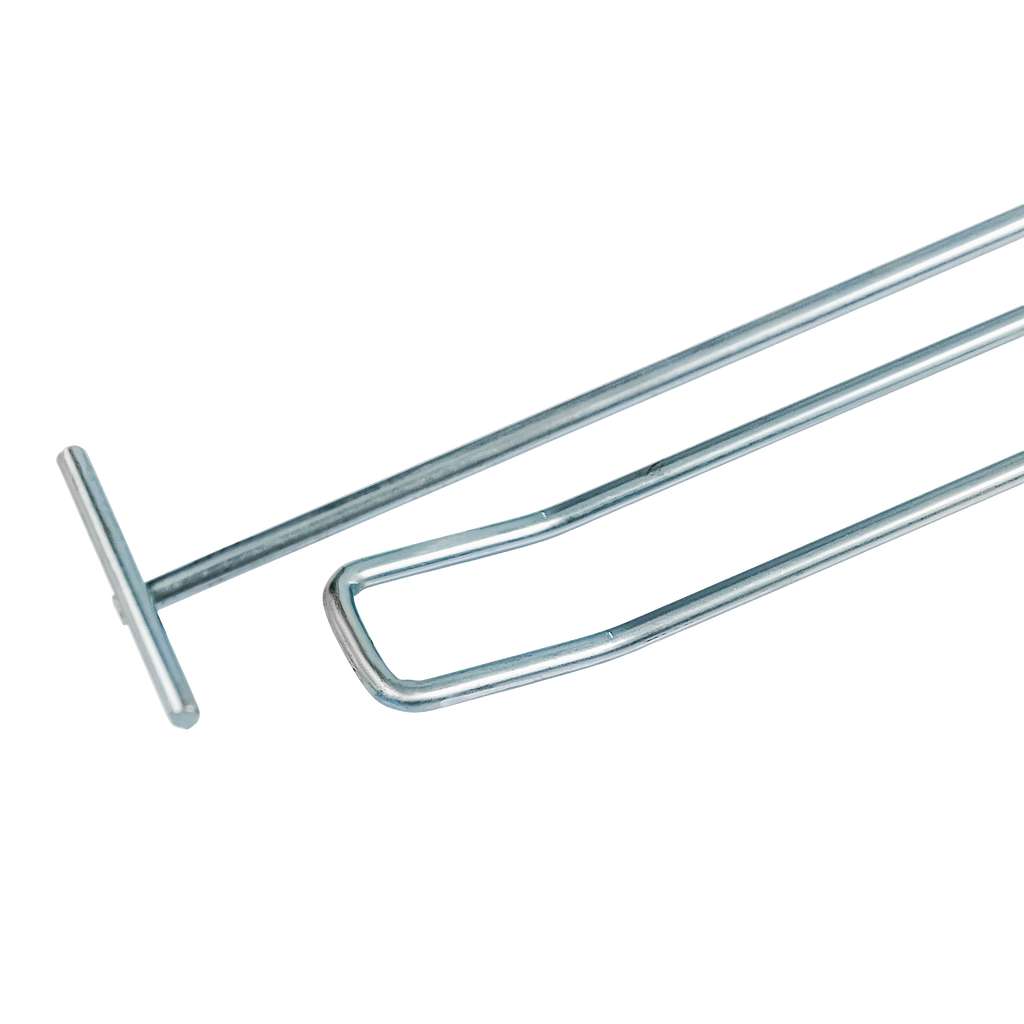 Double Hanger with Arm for EURO Mega-M Perforated Price Tag L-20cm Fi4 Zinc N