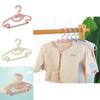 Newborn Clothes Hanger With Plastic Material And Decorative Bow For Baby Room