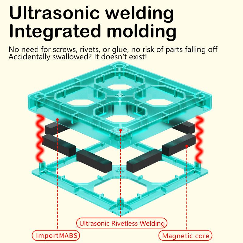 Children'S Colored Window Magnetic Piece Assembly Magnet Boys And Girls Intellectual Brain Multi-Functional Building Block Assembly Toy