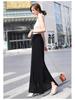 Women's High-Waist Chiffon Wide-Leg Summer Pants with Slit
