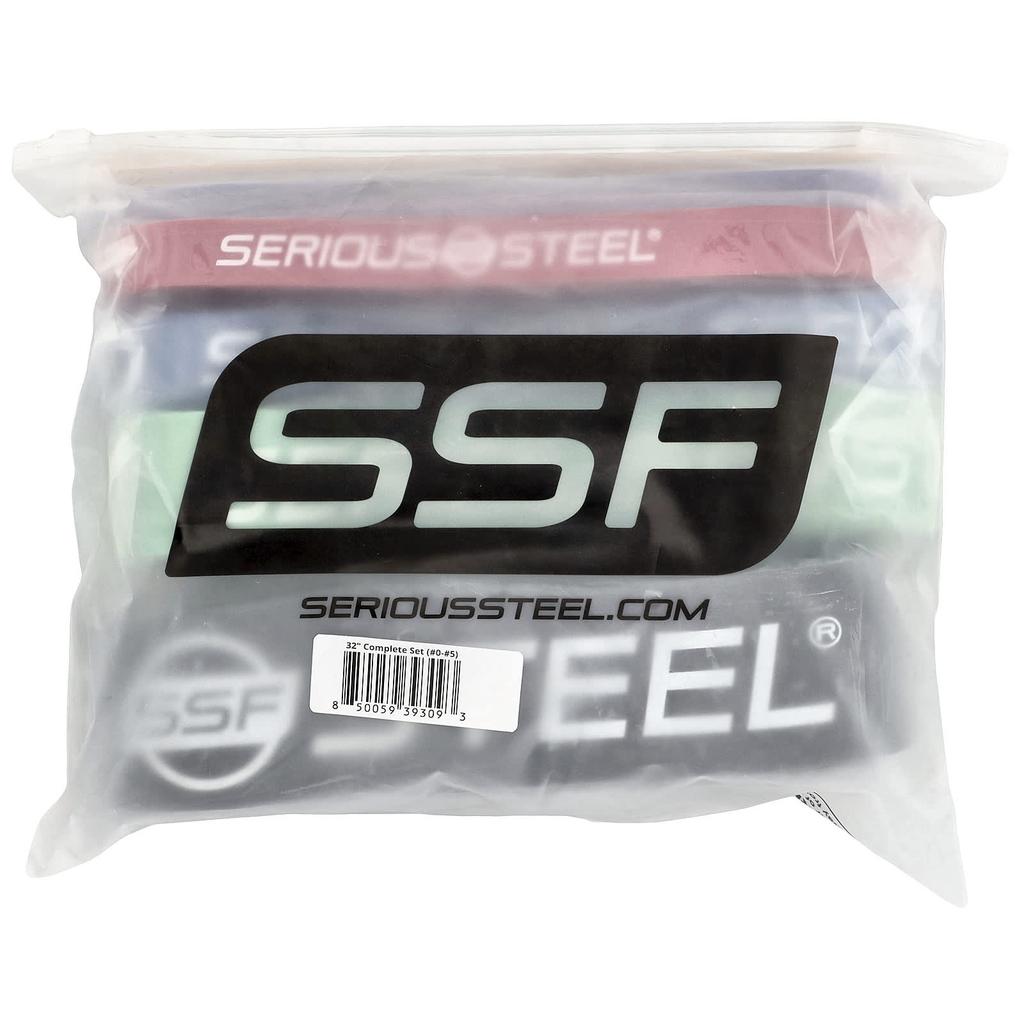 32 inch resistance bands, set, 6 piece set