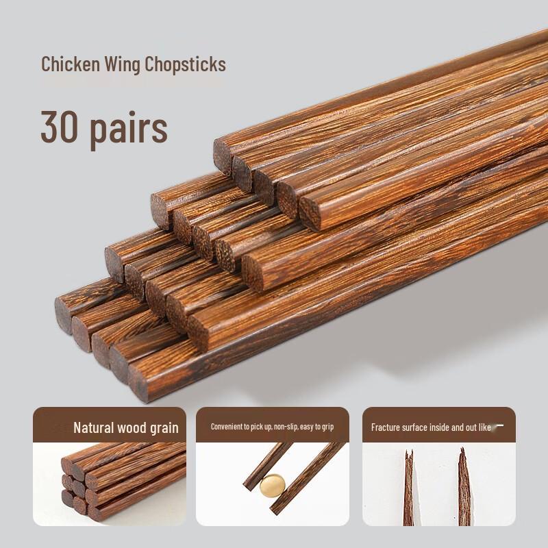 

Wutuo Natural Wenge Wood Chopsticks for Home