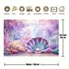 2D Magical Underwater Seascape Backdrop Shell with Pearl Photo Background