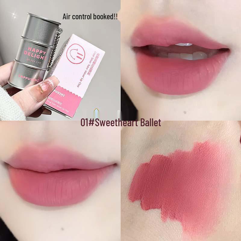 CAPPUVINI Silver Velvet Lip Mud: Moisturizing, Whitening, Long-Lasting Nude Lipstick for Students and Parties.