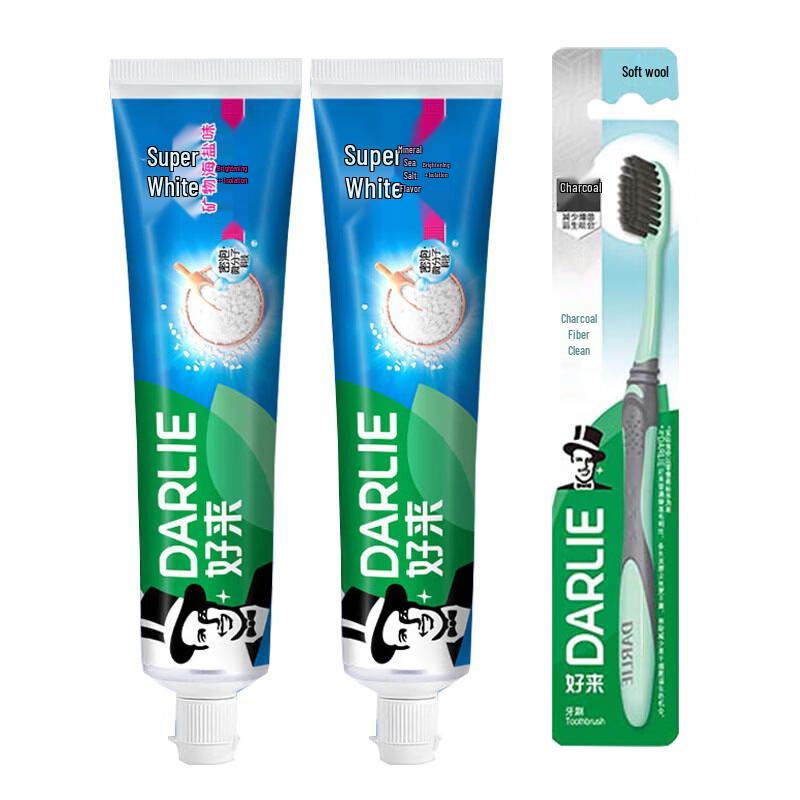 

Hawley Super White Mineral Salt Toothpaste Duo with Toothbrush