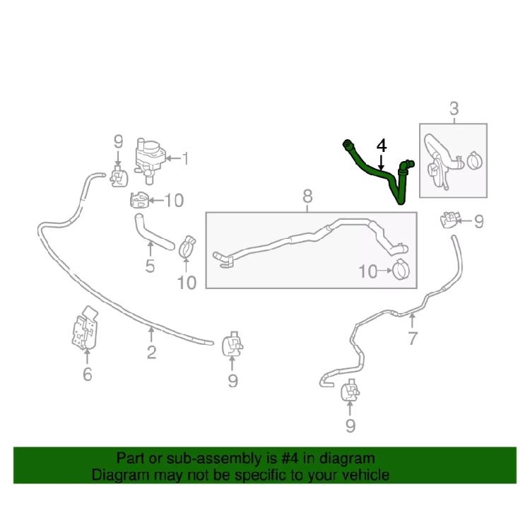 Easy Installation Engine Coolant Rubber Hose Heat Resistance Supplies 2128303396 for E300 E350 C300 C350 CLS300 CLS350