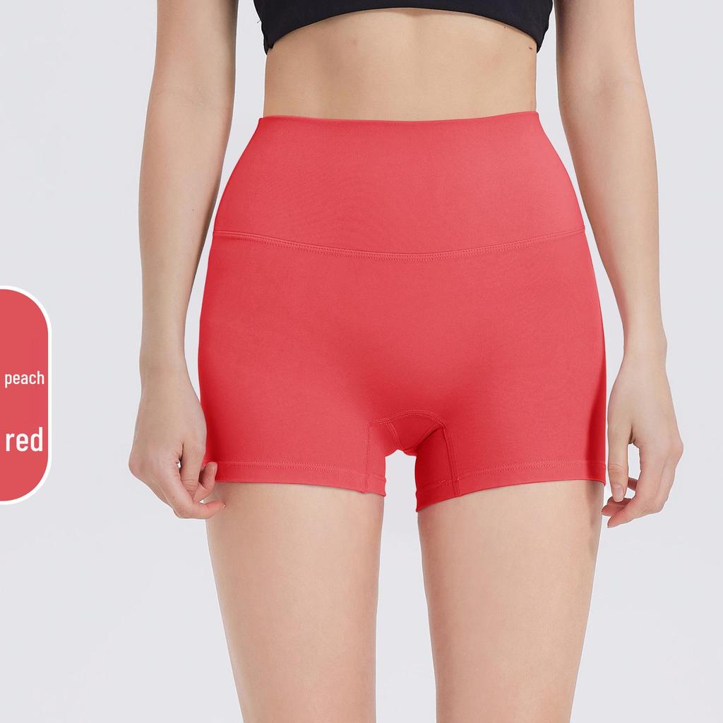 Shorts de Yoga Taille Haute Contrôle du Ventre pour Femmes - Push-up Pêche, Tissu Brossé, Longueur Trois-Quarts pour la Course à Pied et le Fitness