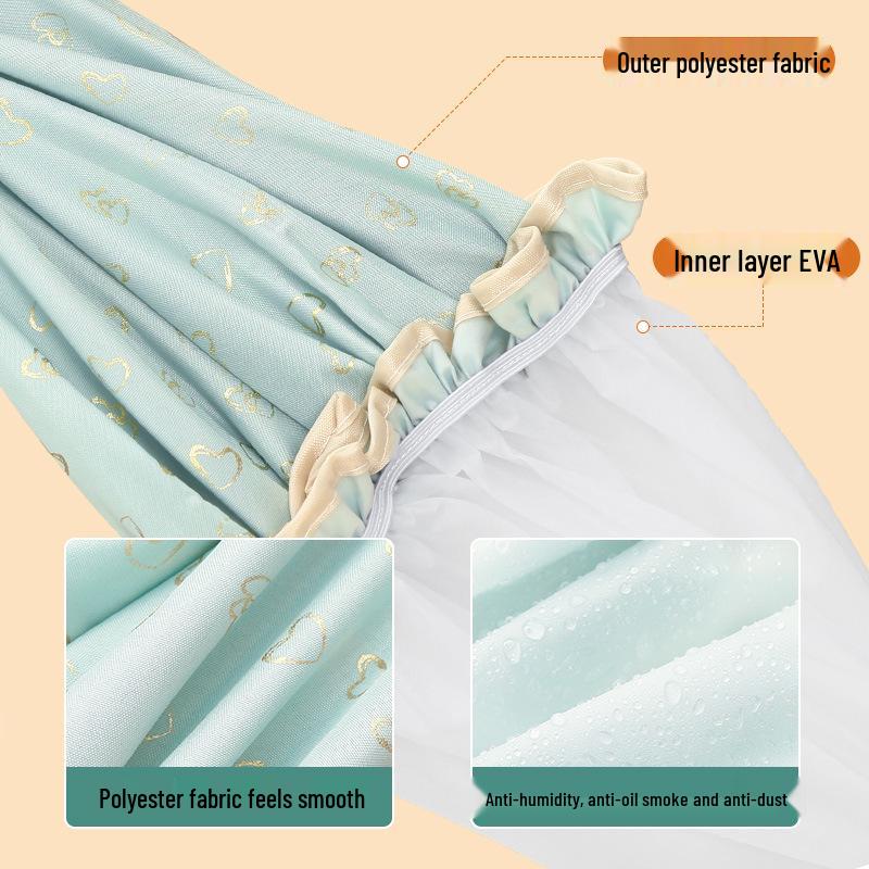 Wasserdichte Doppelschicht-Duschhaube für Frauen - Anti-Öldampf-Badekappe, Perfekt für trockenes Haar, Mädchen und den Hausgebrauch