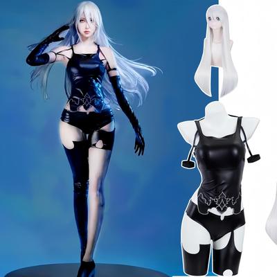 Nier Cosplay YoRHa 2 Type B 2B Cosplay Nine S 9S Cosplay A2 A2 Cosplay A2 Nier Automata Costume Event Halloween Costume School Festival [NOKIJP] No.