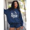 Heavyweight European Women's High Neck Casual Hoodie with Letter Print