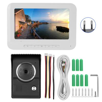 7 Inch IR TFT LCD Color HD Video Intercom Monitor Surveillance Doorbell
