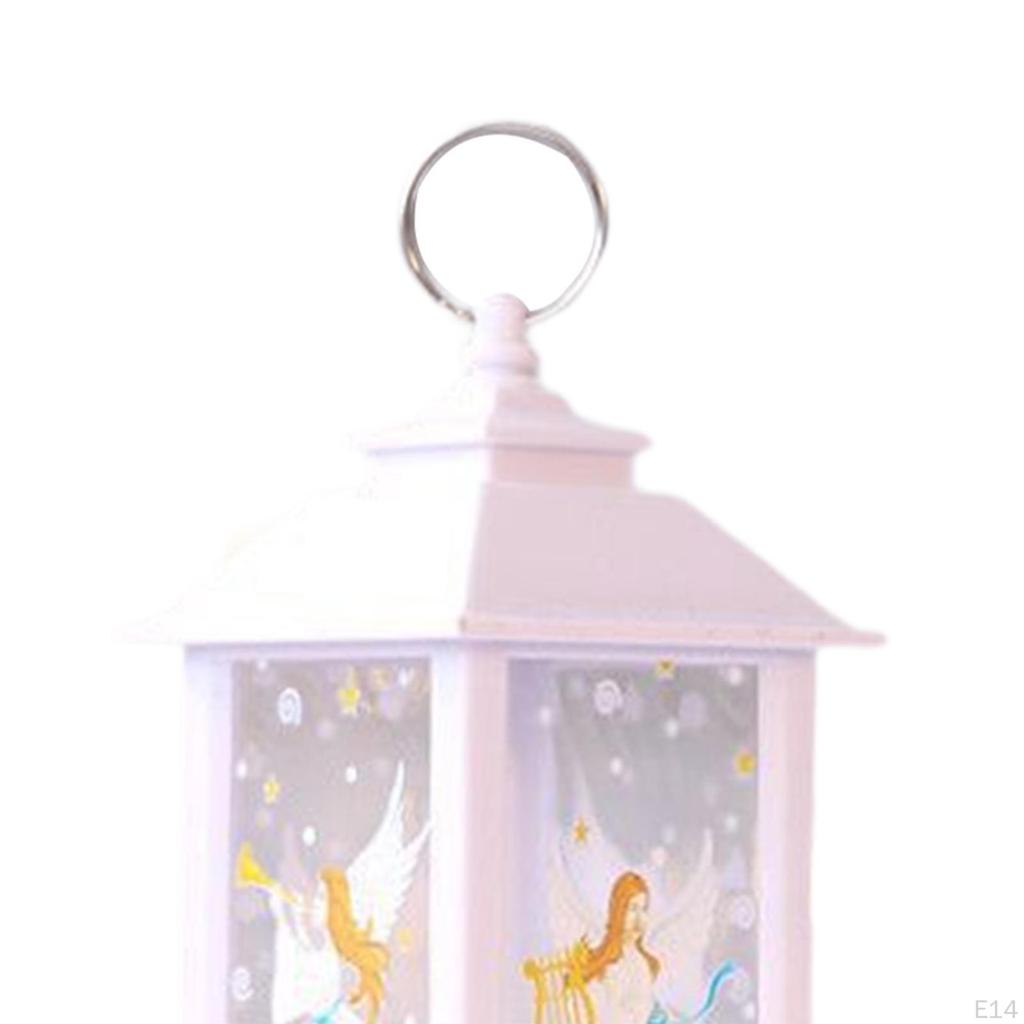 Christmas Lantern Lamp Decorative Home Decoration for Table Fireplace Dining Snowman Bronze