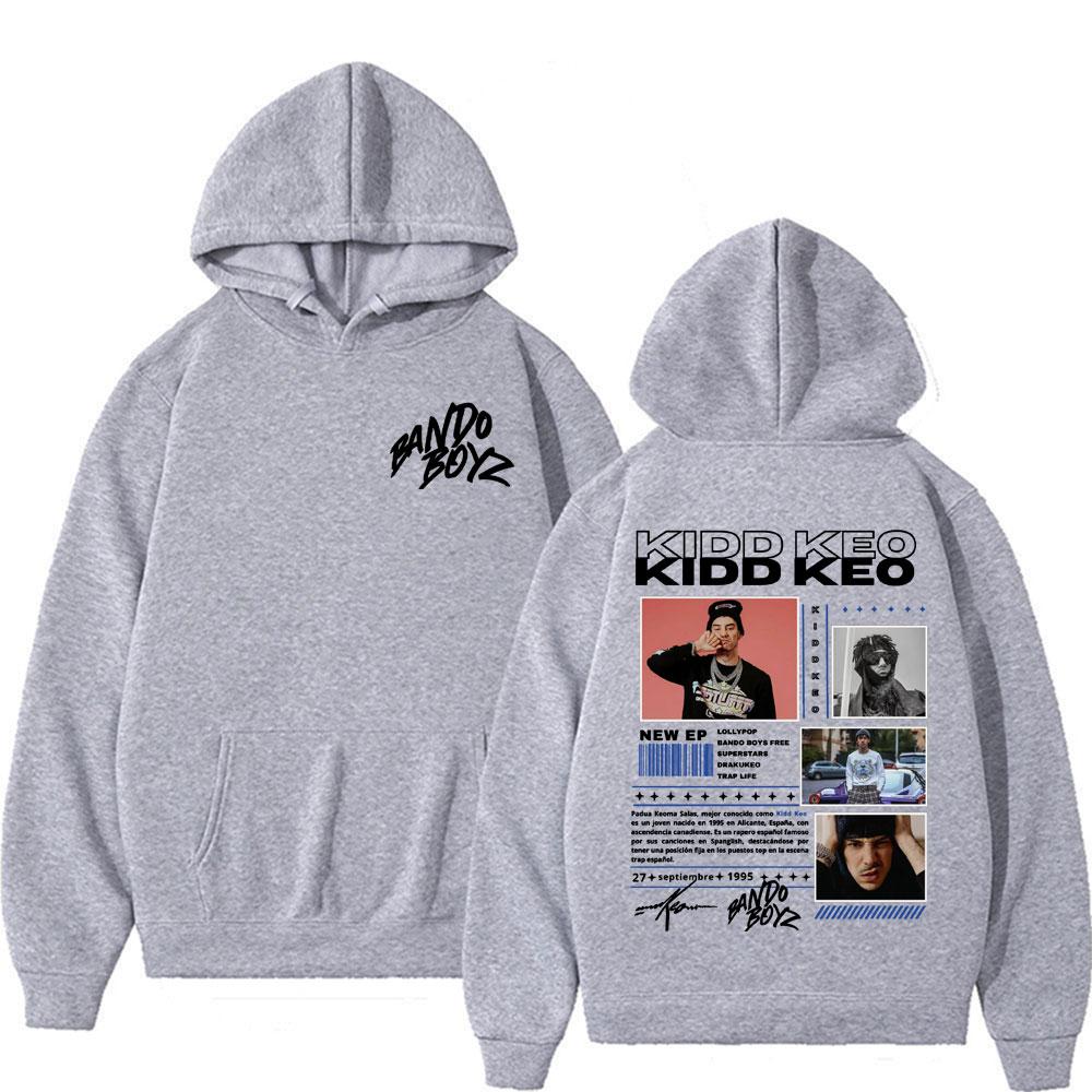 Rapper Kidd Keo Bando Boyz Tour Merch Sweatshirt Herren Damen Harajuku Hip Hop Punk Street Hoodies Lässiger Komfort Übergroßer Hoody