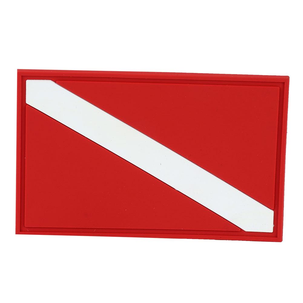 Outdoor PVC Scuba Diving Flag Patch Diver Down Backpack Badge Replacement Accessory