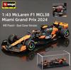 Bimeigao 1:43 McLaren MCL60 2023 F1 Racing Alloy Car Model
