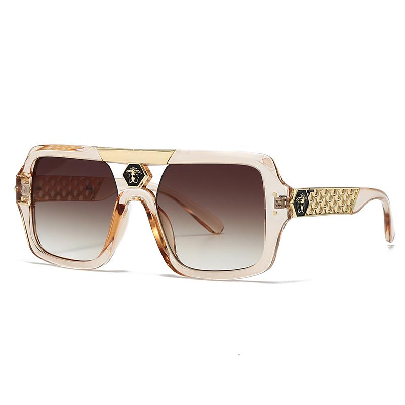 Export New Modern Retro Large Frame Men'S Sunglasses Ins Style Street Photography Big Brand Ink Lh215