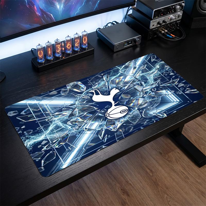 Tappetino per Mouse Grande Stampato Tottenham Hotspur, Tappetino Morbido in Gomma Antiscivolo per Scrivania da Gioco per Ufficio Laptop Computer Decorazione