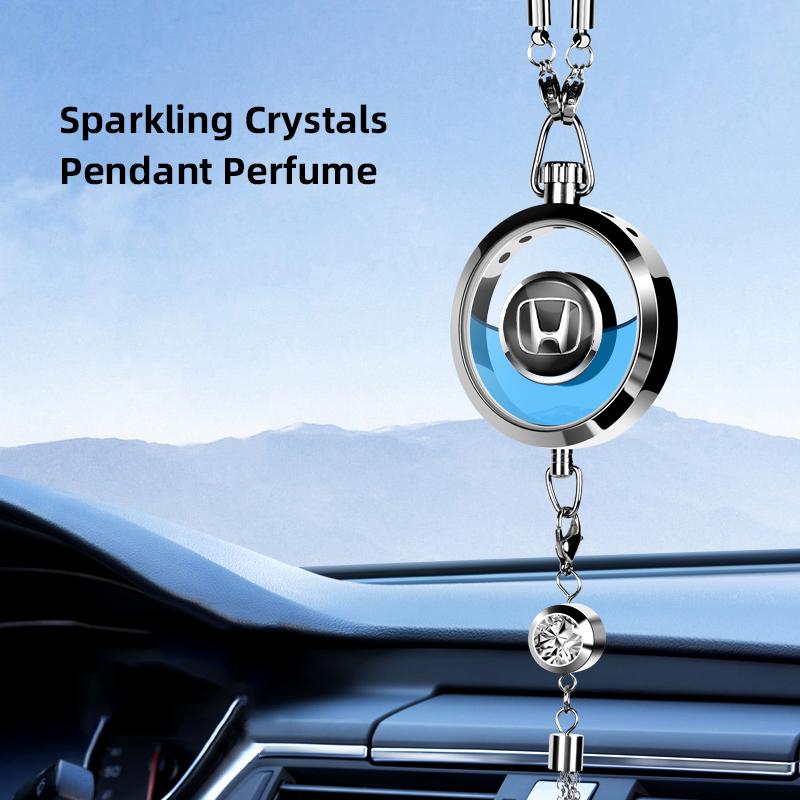 Car Diamond Perfume Pendant For Honda Civci FIT CRV Accord Jazz HRV Dio Stepwgn Interior Hanging Pendant Fragrance Accessories ZM4