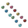 12pcs Resin Ladybug Shaped Refrigerator Magnets Home Kitchen Cute Cartoon Decorative Fridge Magnets