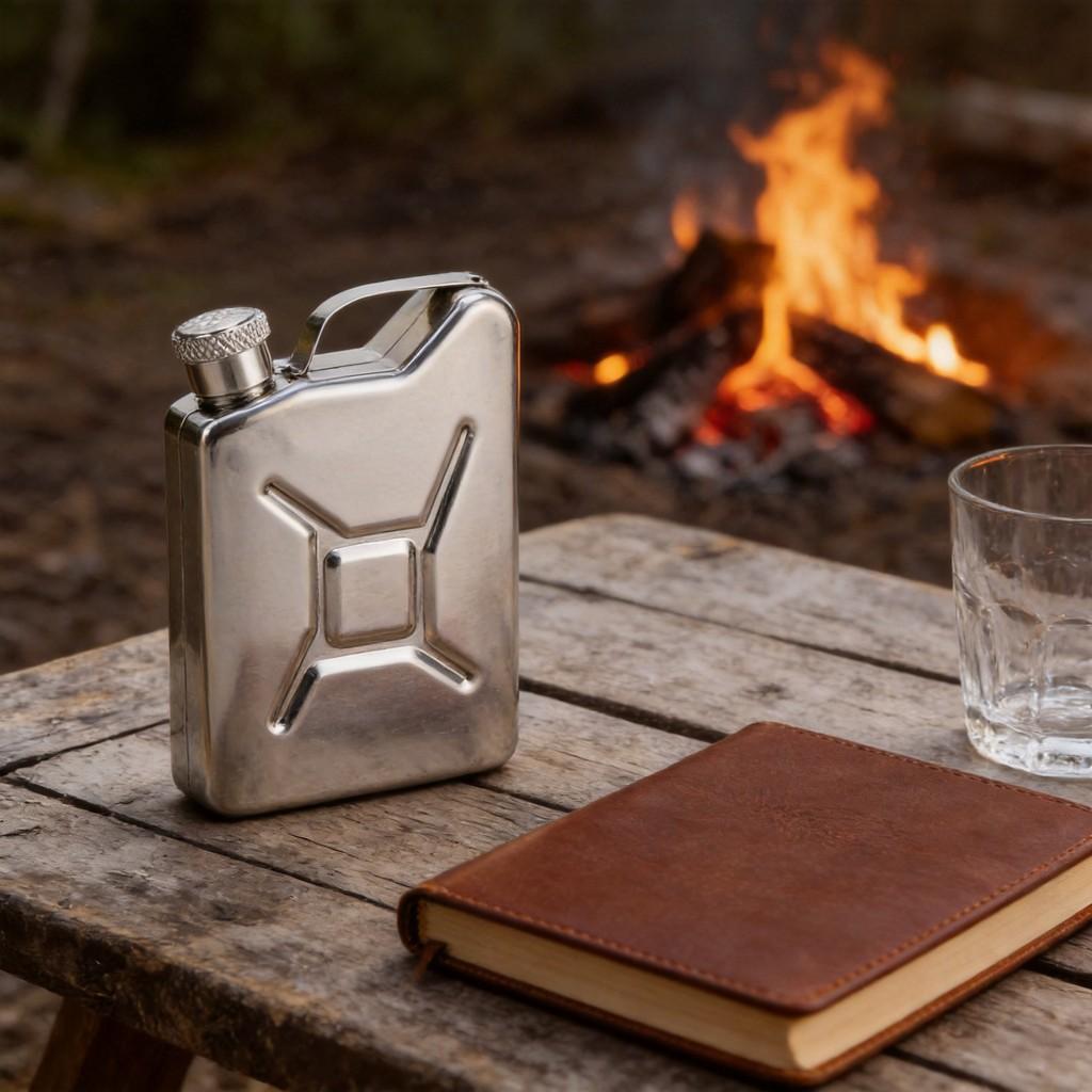 Heavy Duty Stainless Steel Liquor Bottle With Compact Size For Travel And Household Storage