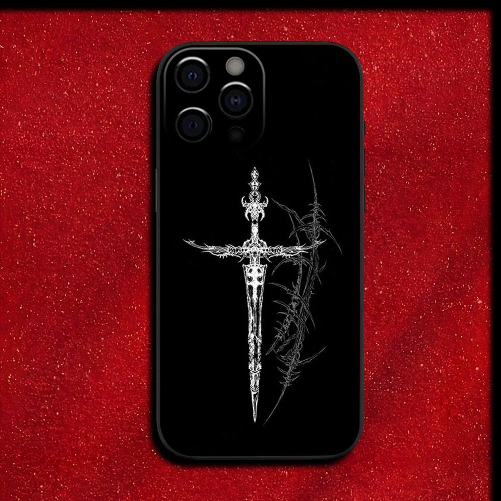 

Готичний Кібер Сигіл Хрест Чохол для Телефону Для iPhone 17 16 16e 15 14 13 12 11 Pro Max Mini SE 2020 2022 XS XR 7 8 Plus Задня Кришка iPhone17 Pro Max