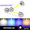 UHUASENG 6V 12V 24V C5W Led C10W Bulb Lamp 31mm 36mm 39mm 41mm 28mm Interior Blue Pink Red Warm White Truck Car Dome Light License Plate Lights 2