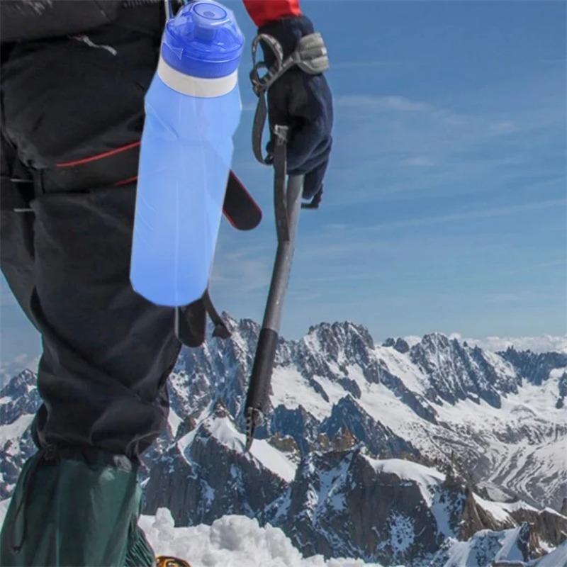 600ml Skládací Skládací Láhev na Pití Voda Konvice Kelímek Silikonová Cestovní Venkovní Sportovní Cyklistický Doplněk Maratonský Vodnář