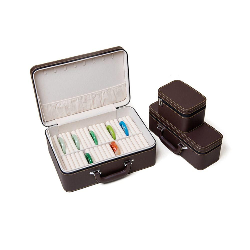 Rings Necklace Jewelry Storage Boxes Velvet Inner Bracelet Carrying Case Jewelry Storage
